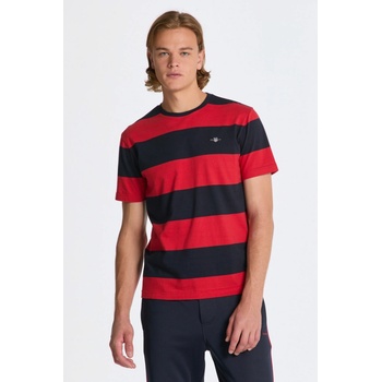 Gant tričko Bar Stripe SS T-Shirt červené