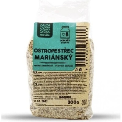 Provita Ostropestřec mariánský drcený plod 300 g
