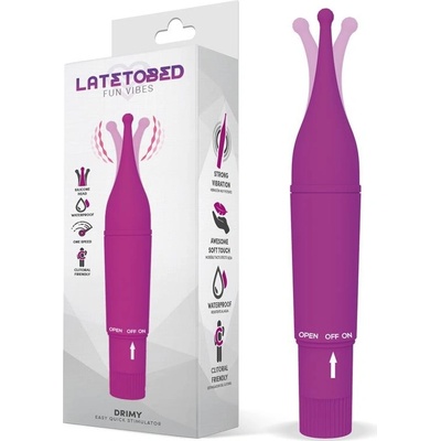 LateToBed Drimy Easy Quick Stimulator Silicone Purple