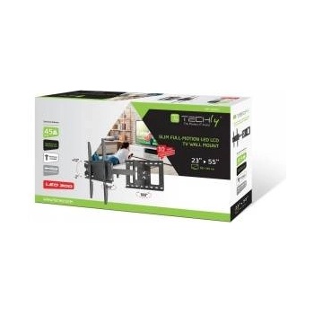 TECHLY Стойка за стена за телевизор/LCD/LED, 23-55 инча, разтегателно рамо, черно, Techly, ICA-PLB 148M