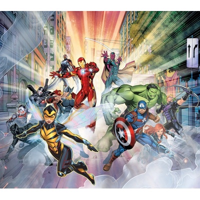 Textilní závěs AVENGERS FCS XL 4393 - 180 x 160 cm