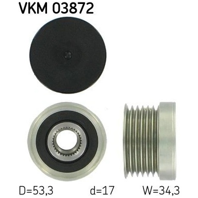 Voľnobeżka alternátora SKF VKM 03872 VKM 03872