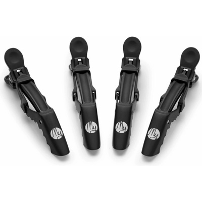 My Professional JAW CLIPS Double Hinge - pevné klipsy s dvojitým kĺbom, 4ks/bal 8680 - RAVEN BLACK - čierne