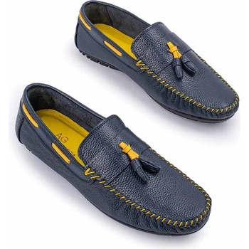 Alexander garcia Мъжки мокасини от естествена кожа - Тъмносини 20230321132 (381630_Тъмносин)