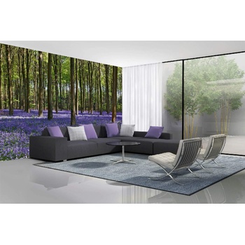 DIMEX ART s. r. o Самозалепваща се флизелинова фототапета горски камбанки 375 x 250 см