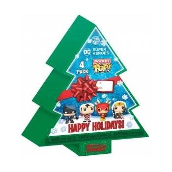 Funko pocket pop: dc holiday - tree holiday box 4-pack