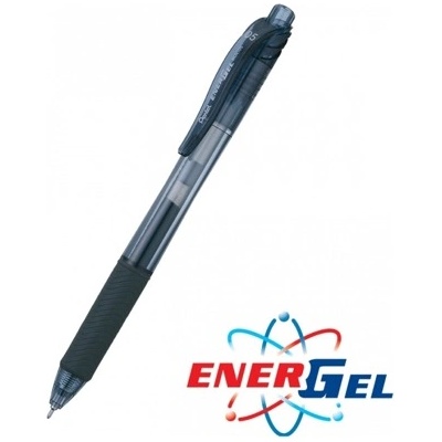 Pentel Ролер Pentel Energel BLN105, черен цвят на писане, дебелина на линията 0.5 mm, гел, син, цената е за 1бр. (продава се в опаковка от 12бр. ) (OK26793)