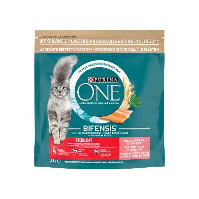 Purina ONE 1,5kg Sterilcat s lososom a pšenicou