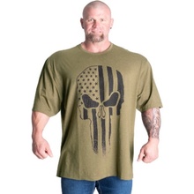 Gasp SKULL DIVISION IRON TEE ARMY GREEN MELANGE tričko army zelené