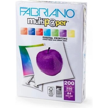 Fabriano Копирен картон Multipaper, A4, 200 g/m2, гланц, 250 листа (53621297)