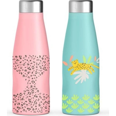 Suavinex termo láhev 500 ml Jungle růžová