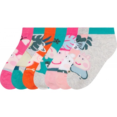 Dětské ponožky 7 párů pink/grau/orange/türkis/rosa – Zboží Mobilmania