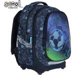 S-Cool Ученическа, анатомична раница scool football с твърдо дъно, 24 л