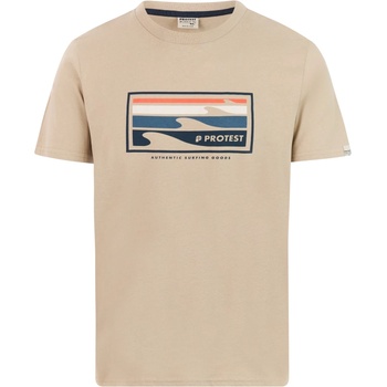 Protest Мъжка тениска Protest PRTHanwell T-shirt - Bamboo Beige (216-8181-0113)