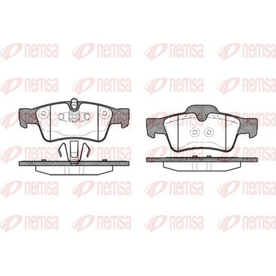 Sada brzdových platničiek kotúčovej brzdy (na jednu nápravu) REMSA 0991.10 0991.10