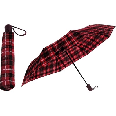 Excellent deštník skládací kostka červený