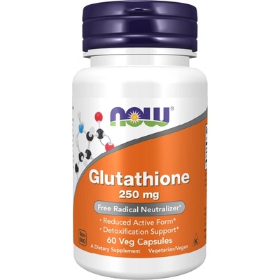 NOW NOW Glutathione 250mg, 60 Veg Capsules