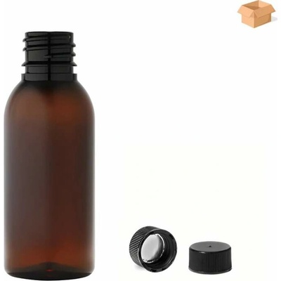 Via Plastová lahvička hnědá s černým uzávěrem 35 ml 1000 ks