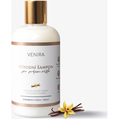 VENIRA prírodný šampón pre podporu rastu vlasov vanilka vanilka 300 ml
