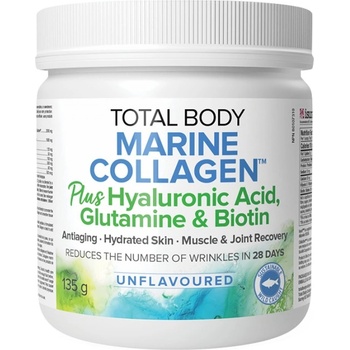 Image 1 of Natural Factors Total Body Marine Collagen with Hyaluronic Acid & Biotin [135 грама]