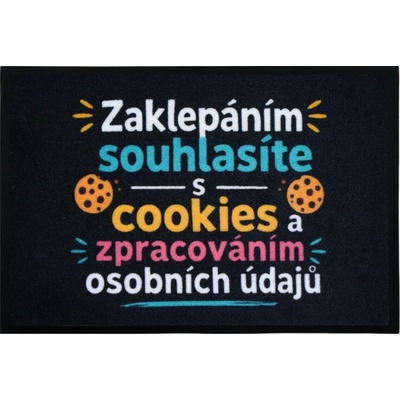 Mercury Flooring Zaklopaním súhlasíte s cookies čierna 40x60 cm