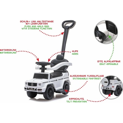 Jamara Rutscher Mercedes-Benz G350d 3v1 bílá