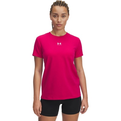 UNDER ARMOUR Dámske tričko s krátkym rukávom UA Rival Core SS PPL Fialová