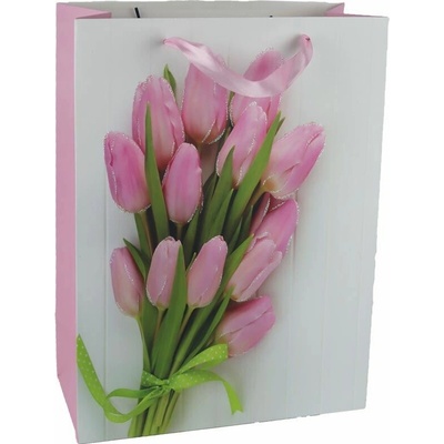 Taška papírová dárková tulipány A0372/4