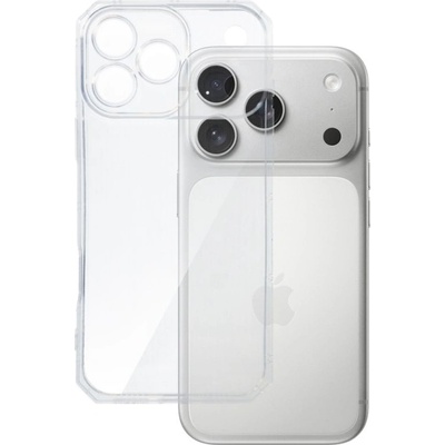 IPhone Силиконов кейс Armor Anti Shock за IPhone 17 Pro, Защита около камерите, Прозрачен (3728)