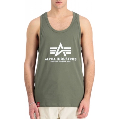 Alpha Industries pánske tielko Basic Tank BB dark olive zelená