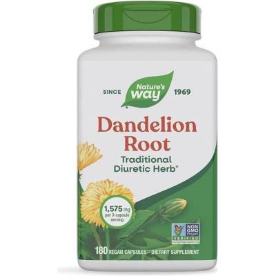 Nature's Way Dandelion Root, 525 mg, 180 капсули, Nature's Way (15336)