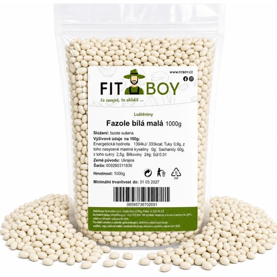 Fitboy Fazole bílá malá 1 kg