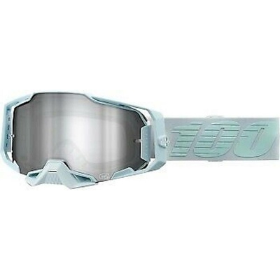 100 PROCENT brýle ARMEGA FARGO - MIRROR SILVER LENS - barva světle modrá/šedá plexi stříbrné zrcadlo