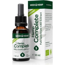 MEDIHEMP CBD olej 5% complete 1500 mg 30 ml CO2 extrakce