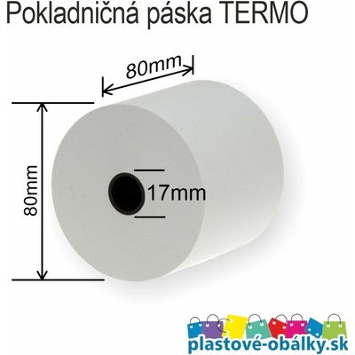 Pokladničné pásky eKasa Rozmer: 80/80/17