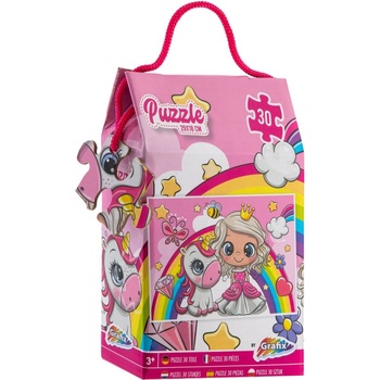 GRAFIX Princezna a jednorožec 30 dielov