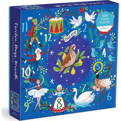 Galison - Puzzle 12 Days Wreath - 500 piese