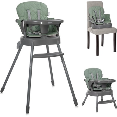 Lorelli СТОЛ ЗА ХРАНЕНЕ 3в1 siesta green leather (10100532504)