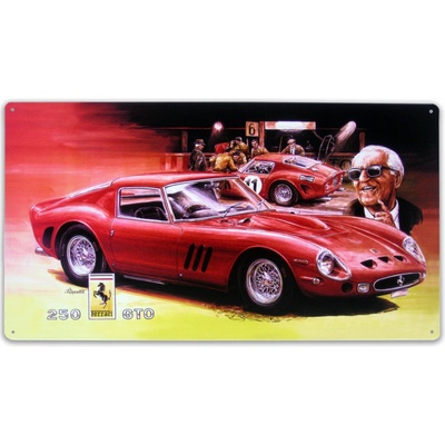 Plechová cedule Ferrari, 410 x 245 mm