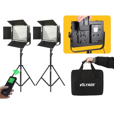Viltrox LED video světlo VL-D60B (5600K) + 2,6m stativy