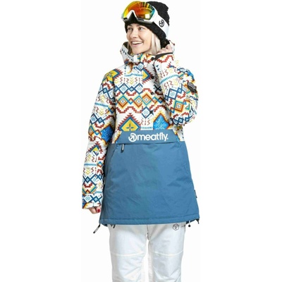 Meatfly дамска SNB & SKI якета Aiko White Jones / Slate Blue Meatfly | Byal | ЖЕНИ | XS
