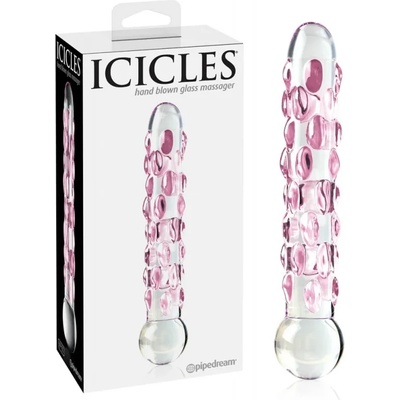 Стъклено дилдо за невероятно усещане, 17, 8см. - Blown Icicles №7 (PIPE290700)