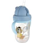 Canpol babies Нетечаща чаша със сламка Canpol - Bonjour Paris, 270 ml, Синя (56/607_blu)
