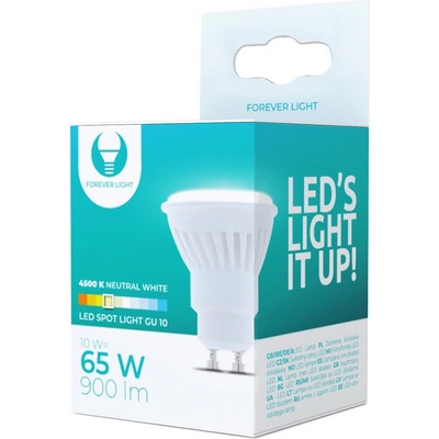 FOREVER LED Žiarovka GU10 10W 4500K ceramic