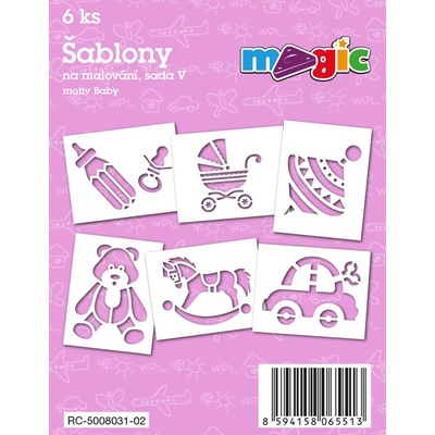 Primo Magic Šablony papírové Baby 11x14 cm 6 ks