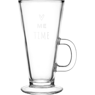 Clay Skleněný hrnek se srdíčkem Me Time 9*8*15 cm re & Eef 250 ml