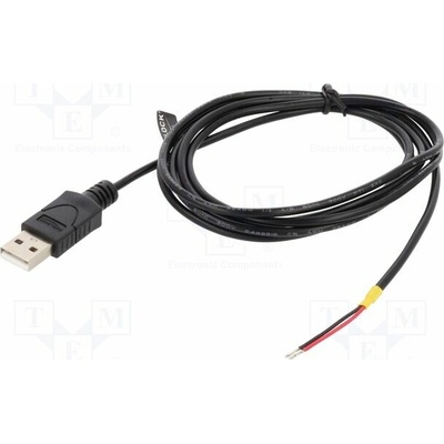 Delock 85664 USB 2.0 USB A vidlice 1,5m černý