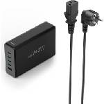 Hama Зарядна станция 240 W, GaN, Fast Charger, 4 x USB-C, 1 x USB-A, PD (HAMA-201977) - cybertrade