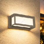 Brilagi - LED външно стенно осветително тяло със сензор PARKER LED/12W/230V сиво IP44 (BG4624)