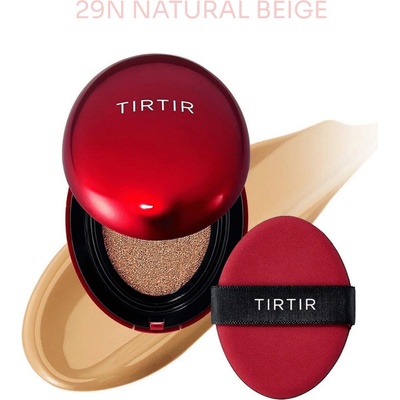 Tirtir Mask Fit Red Cushion Mini dlhotrvajúci make-up v hubke s vysokou UV ochranou 29N Natural Beige 4.5 g